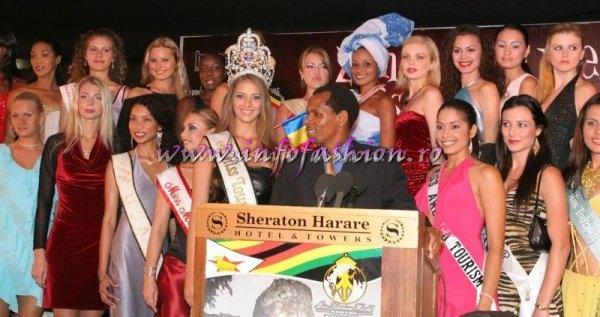 Zimbabwe_2005 Press Conference with Tourism Secretary, Francis Nhema, Officials & Contestants at Miss Tourism World