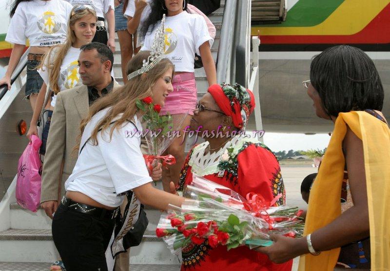 Zimbabwe_2005 Meeting Officials & Air Zimbabwe at  Miss Tourism World