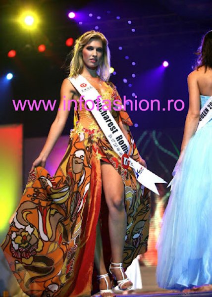 Alexandra_Delia Petria 2008 Romania at Miss Global Beauty Queen In China, Dress by Oana Savescu