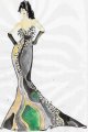 Romania Designer Ioana Silaghi sketch Evening Dress for Miss World Romania 2009, Loredana Salanta at Final in Johannesburg 12 Dec.