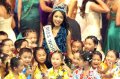 China Sanya: Winner Miss World 2007 Miss China, Zhang Zilin, 1st r.up Miss Angola Micaela REIS and 2nd r.up Miss Mexico Carolina Moran Gordillo