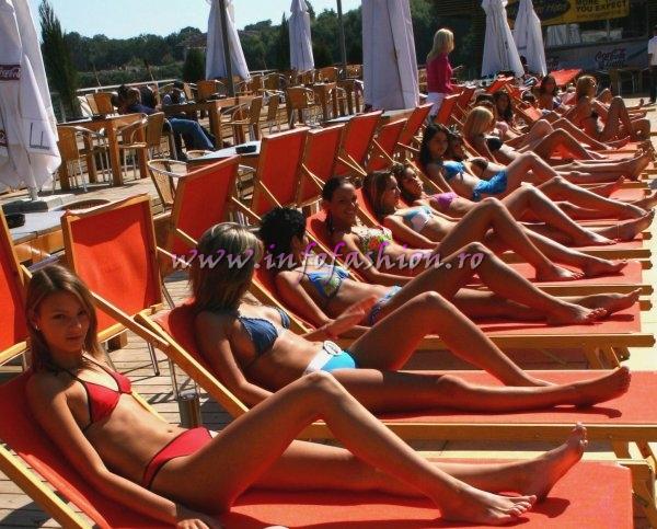 2004-Photo shooting la piscina Clubului Bamboo pt. Model of the World Romania 