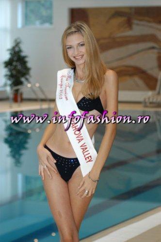 Photo shooting at Miss Tourism Europe-2003 la Hotel New Montana Romania-Prahova Valley-Sinaia 