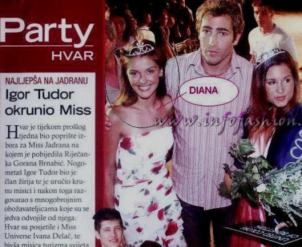 Tihana Harapin Zalepugin (Talia Model) org. Miss Adriatica 2003 in Croatia, Romania Contestant- Diana Nica