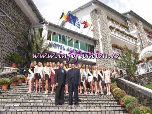Sedinte foto cu concurentele de la Miss Tourism Europe-2003 la Hotel Alexandros, gazda acestora timp de 10 zile