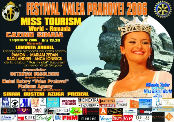 2006 InfoFashion, Club Rotary, Sfinxul si Miss Bikini World 2002, va invita la Festival Valea Prahovei