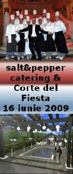 16 iunie 2009 salt&pepper catering si Corte del Fiesta va invita la Licitatia caritabila pentru copii, sa completam suma necesara spitalului Marie Curie, cu sprijinul Lianei Stanciu si al Asociatiei Inima Copiilor