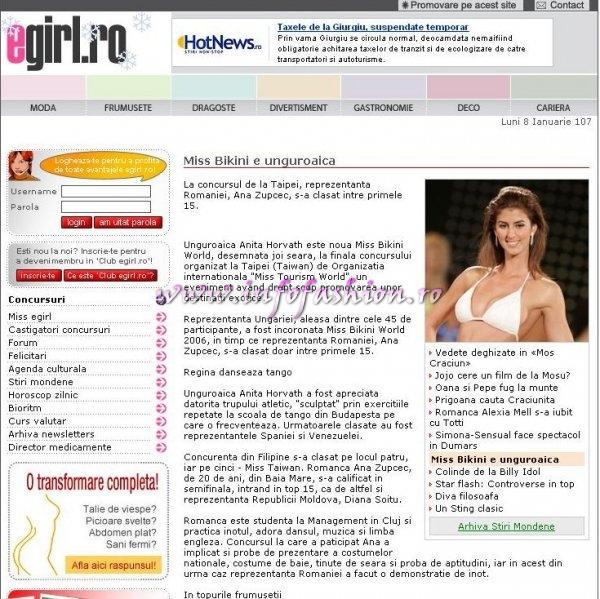 www.egirl.ro despre Ana Zupcec