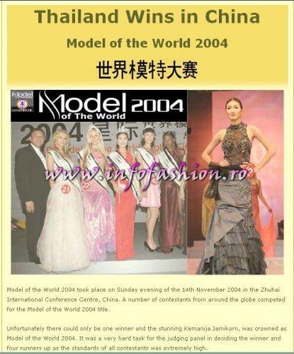 Aspecte de la Finala Mondiala Model of the World, China 2004