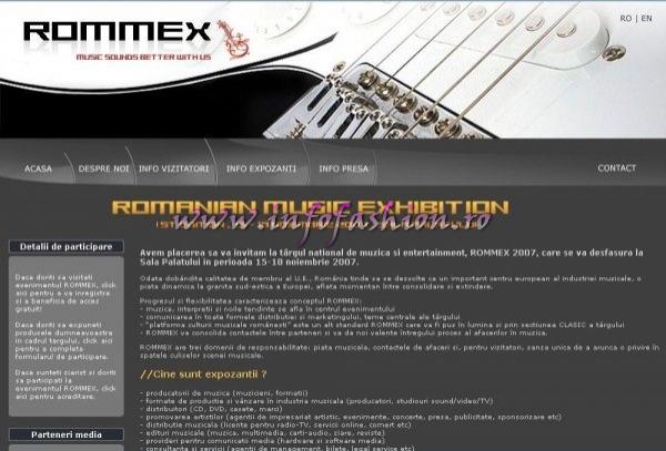 Targul national de muzica si entertainment, ROMMEX 2007, la Sala Palatului in perioada 15-18 noiembrie 2007