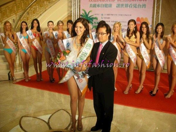 Taiwan Miss Young International 2007 Miss Personality voted by local guest Thailand Vasana Wongbuntree 