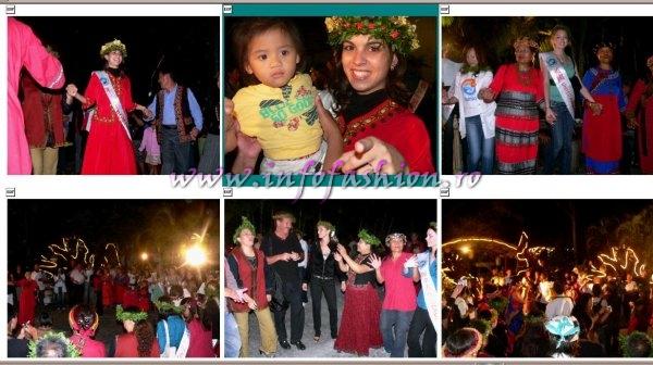 Taiwan 22 oct 2007 Miss Young International Enjoy the food & show from Mudan township Aborigen