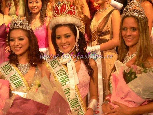 Taiwan 27 oct 2007 Miss Young International Winner Thailand, 1st r. Brazil, 2nd r. Taiwan