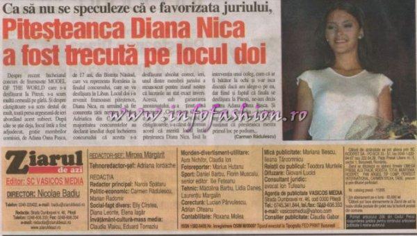 Ziarul de azi7 Model of the World Romania, Finala la Pitesti 