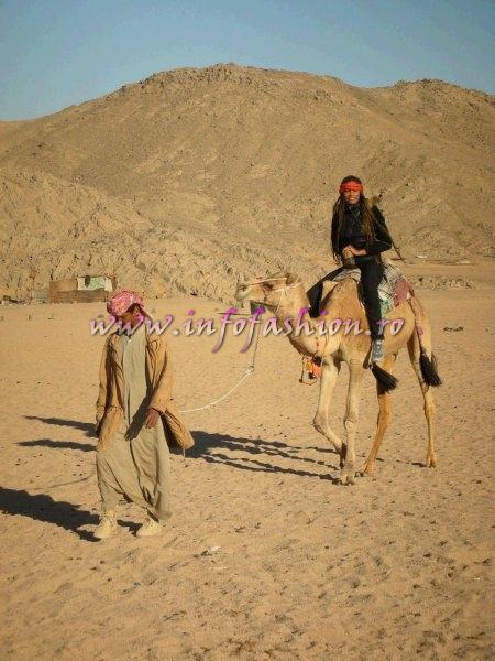 Laurette Attindehou at Desert Camel & Safari 4x4 Jeep la Beduine Camp & Sahara Park  