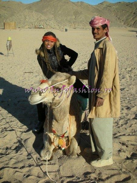 Laurette Attindehou at Desert Camel & Safari 4x4 Jeep la Beduine Camp & Sahara Park 