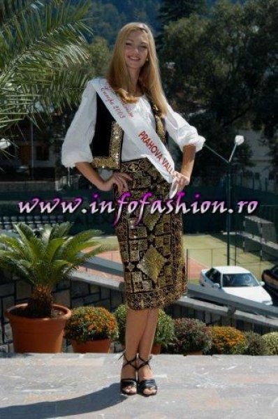 Madalina Draghici a repr. Valea PH. la Miss Tourism Europe 2003, prima Finala Internationala a unui concurs de frumuste gazduita de Romania