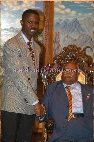 The Ethiopia President and Mr. Andy (Credit: Alessandro Zanazzo, Italy)