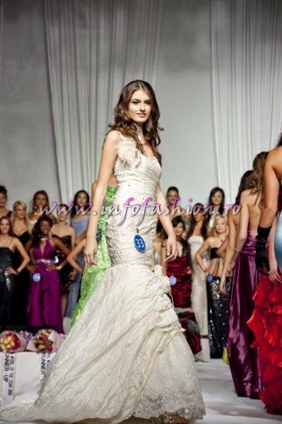 Simona Bitiusca participanta la Miss World Romania, a castigat titlul International Model of the Year 2009 in South Korea, prin Infofashion Platinum Ag (Dress by Agnes Toma)