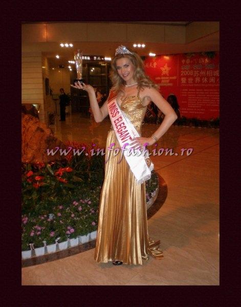 Moldova Rep., Maria Bujor, Miss Elegance at China 2008 Miss Leisure 