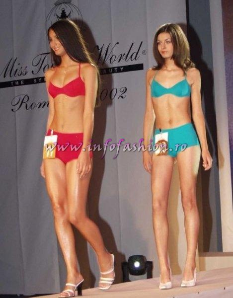 2002 Costume baie House of Art la Miss Tourism World Romania (Silvia Voiculescu si Andreea Rusu)