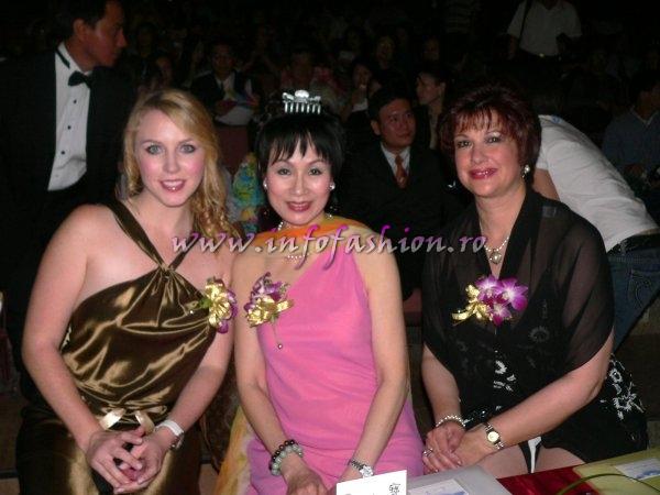Ecuador Rocio Vallejo Tamayo, 1st r.up at Miss Young Intl 1972 in Japan and in the Panel of judges in Taiwan 2007 (Infofashion Platinum Agency Romania)