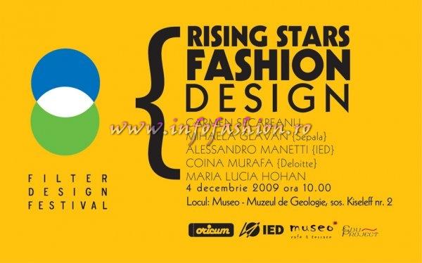 Conferinta Rising Stars in Fashion Design, organizata de Edu Project, Asociatia Oricum si Istituto Europeo di Design, pe 4 decembrie la Cafeneaua Museo din Bucuresti