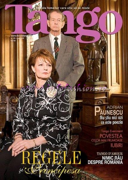 Press Revista Tango, pictorial Alteta Sa Regala Principesa Margareta si tatal sau, Regele Mihai, interviul poetului Adrian Paunescu