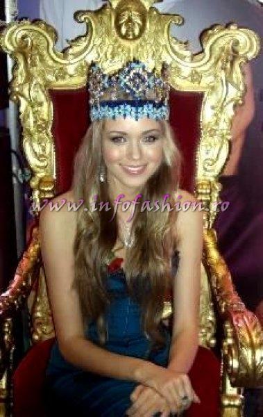 2008 Miss World Ksenia Sukhinova at the studio BBC