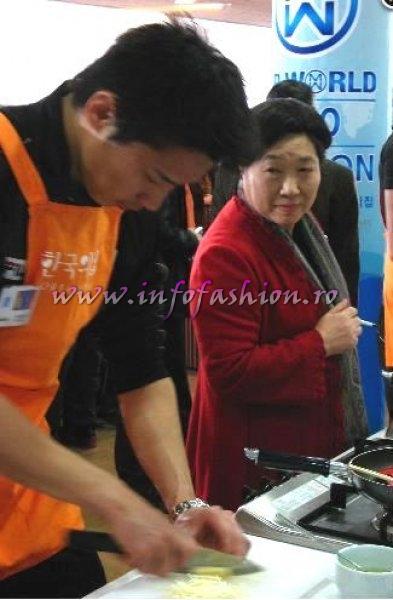 Mr Mongolia in Korean cooking challenge