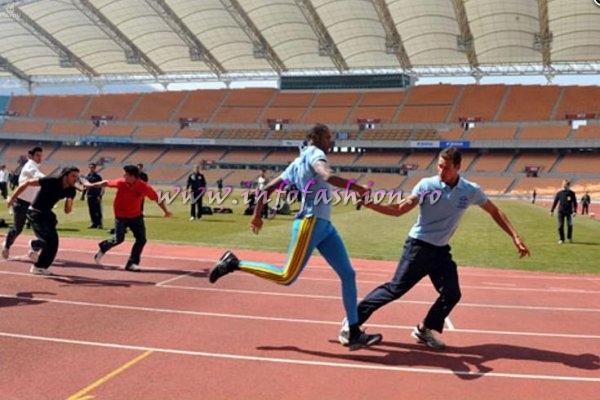 Mr World relay challenge at Daegu Stadium