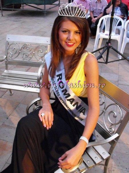 Romania Laura Barzoiu, Miss Karaoke (Tina Turner `Simply the best`), Miss Talent 2 nd runner up la Miss Globe Intl. 2008 