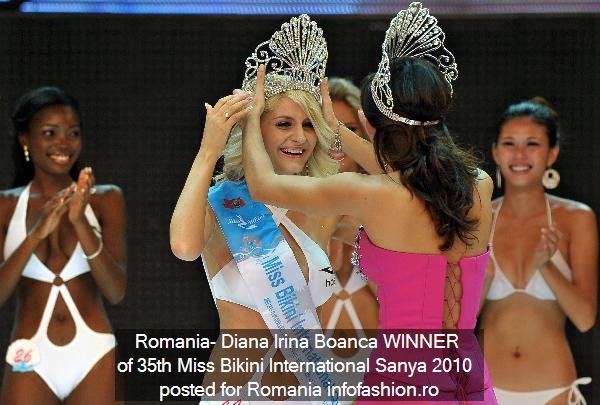 Romania- Diana Irina Boanca WINNER of 35th Miss Bikini International In Sanya 2010 