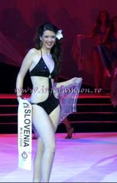 Slovenia_2009 Emilija Rozman at Miss Globe International in Albania 