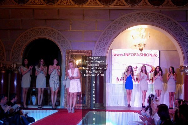 Platinum_2010 Ag InfoFashion Designeri Lavinia Negrila la Miss World Romania Colectia `Minimal Nude`