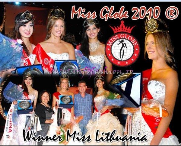 Lithuania 2010 Laura Urbonaite Winner of Miss Globe and Miss Talent in Albania