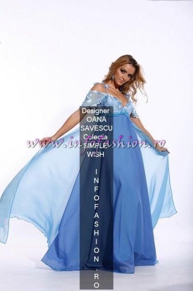 Designer Oana Savescu Colectia SIMPLE WISH rochii de seara corsete brodate model Mateea Marasescu