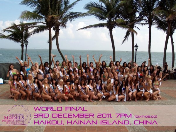 USA_2011 United States of America Misty Rose at Miss Yacht Model International in China