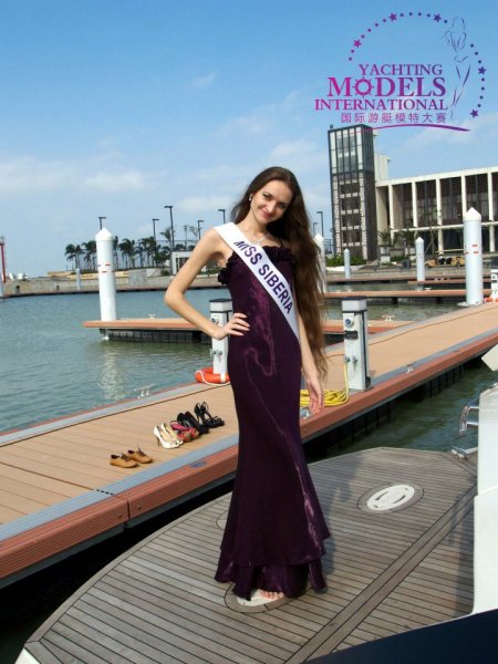 Siberia- Kseniia Fedulova at Miss Yacht Model International in China