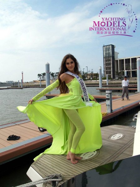 Turkmenistan_2011 Alisia Khairullina at Miss Yacht Model International in China