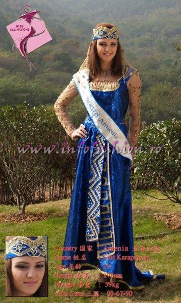 Armenia_2011 Lilit Karapetyan at Miss All Nations in China, Nanjing