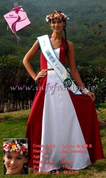 Latvia_2011 Ilze Malendere at Miss All Nations in China, Nanjing