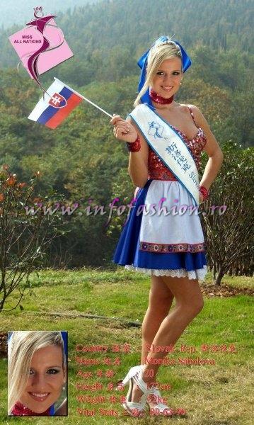 Slovakia_2011 Monika Sabolova at Miss All Nations in China, Nanjing