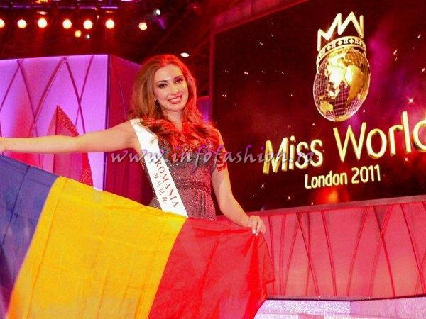 Romania- Alexandra Stanescu la Miss World 2011, editia 61 in UK