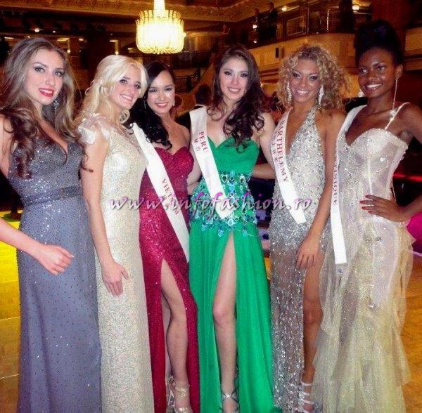 Romania- Alexandra Stanescu la Miss World 2011, editia 61 in UK (rochie Natalia Vasiliev)