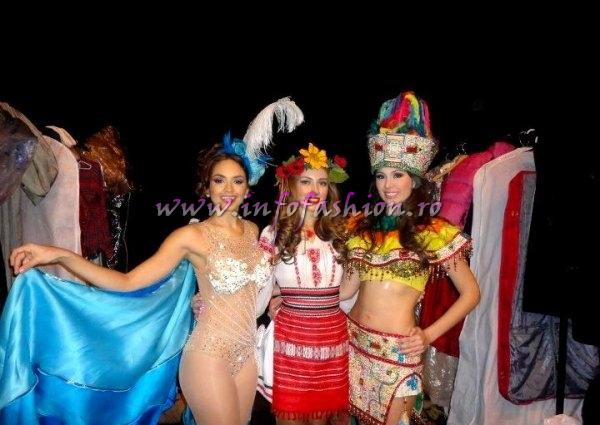 Puerto Rico, Peru, Romania- Alexandra Stanescu at Miss World 2011, 61th edition in UK