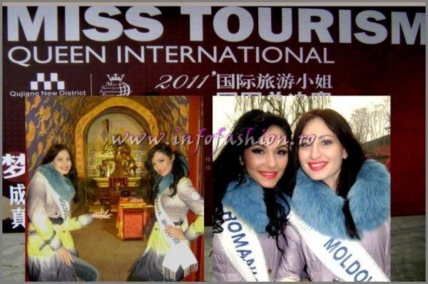 MISS TOURISM QUEEN INTERNATIONAL IN CHINA 13-29 DEC. 2011 /InfoFashion Platinum Ag Romania- Claudia Romina Dragoi, Moldova Rep- Inga Ojog