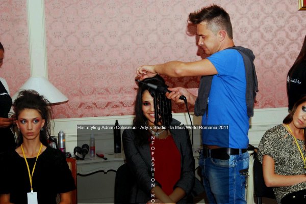 Hair styling Adrian Colesniuc - Ady`s Studio la Miss World Romania 2011