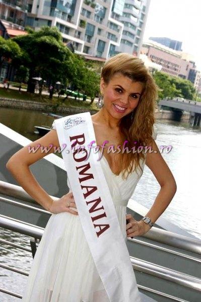 Alina Clapa la Bride of the World 2012 in Singapore Dress by Elite Mariaj for Romania InfoFashion.ro