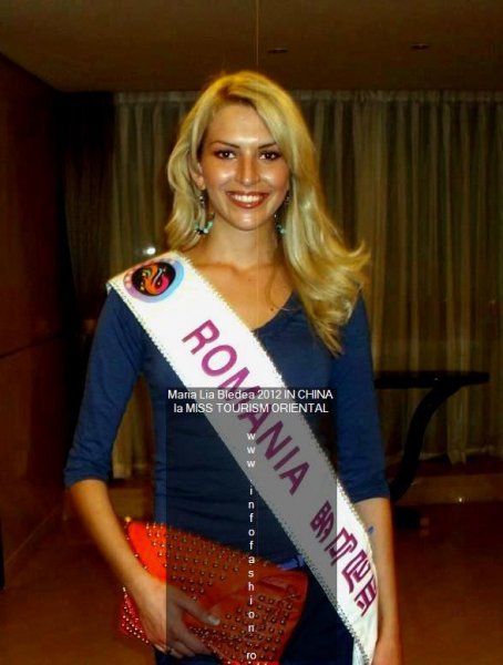 Romania- Maria Lia Bledea la Miss Tourism Oriental 2012 (in culise)